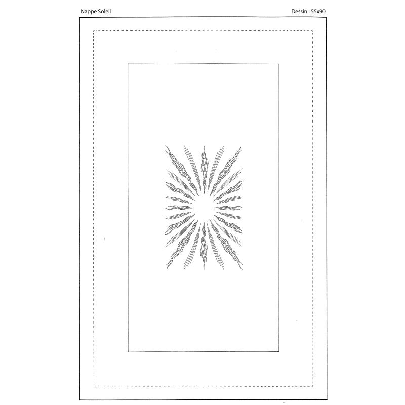 Nappe à broder "Soleil"