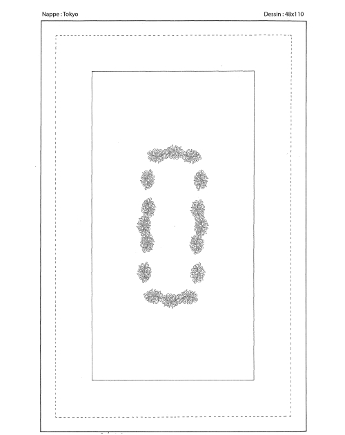 "Tokyo" tablecloth pattern