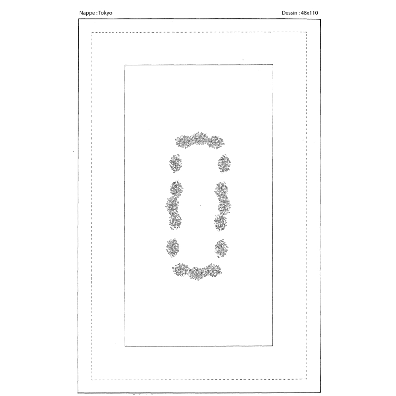 Nappe à broder "Tokyo"