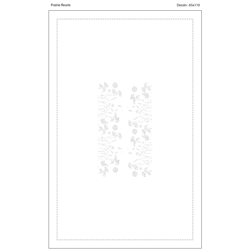 "Prairie fleurie" tablecloth pattern