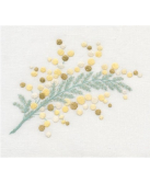 Nappe à thé à broder "Mimosa"