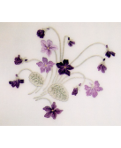 Nappe à thé à broder "Violettes"