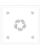 "Fleurs des Alpes" tea tablecloth pattern