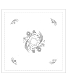 Nappe à thé à broder "Fleurs des champs"