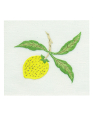 Nappe à thé à broder "Citrons"