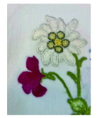 Nappe à thé à broder "Fleurs des Alpes"