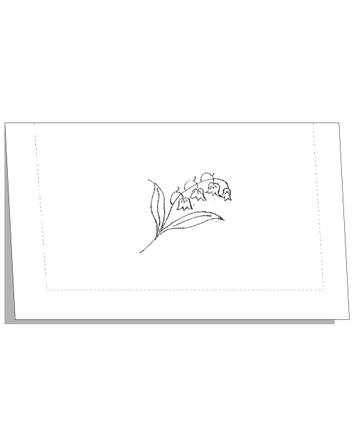 Pochette "Muguet" à broder