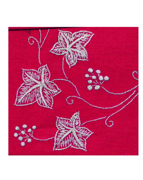 "Lierre grimpant" tea tablecloth pattern