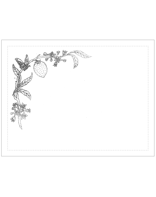 "Citron" placemat pattern
