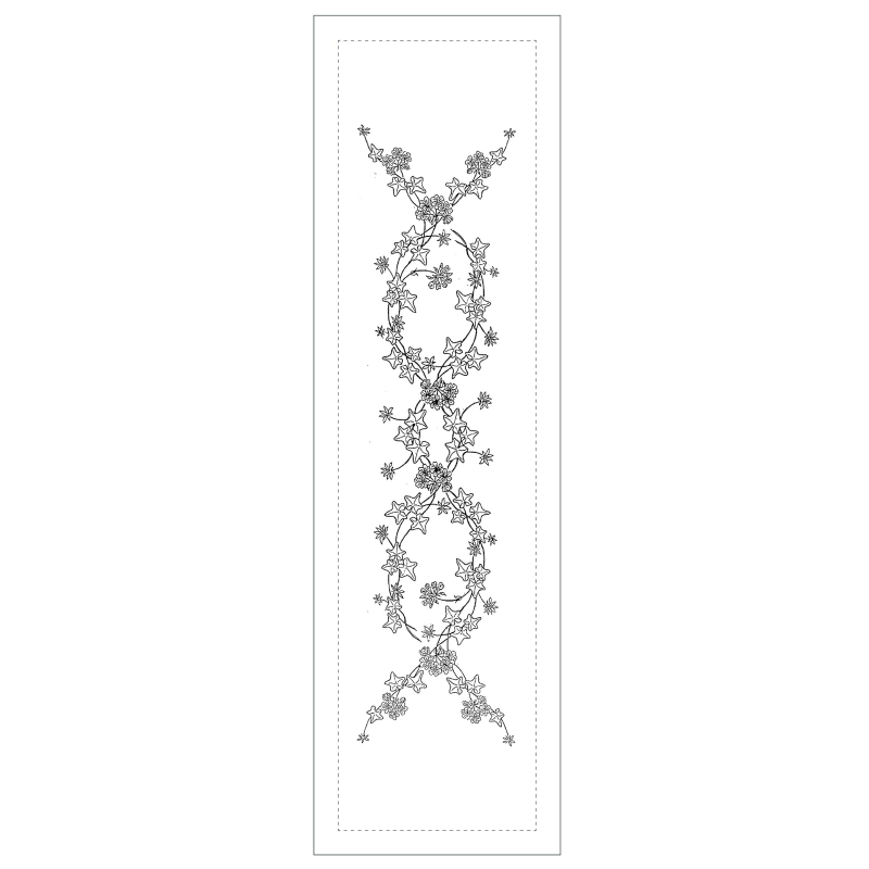 "Geranium" table runner pattern