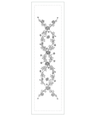 "Geranium" table runner pattern