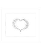 Taie de coussin à broder "Coeur de Mimosa"