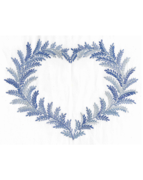 Pochon à broder "Coeur de Fougère"
