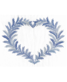 Pochon à broder "Coeur de Fougère"