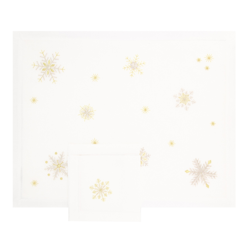 Set de table et serviette "Cristaux"