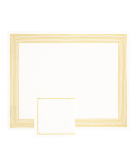 Set de table et serviette "Ambassade" version or et argent