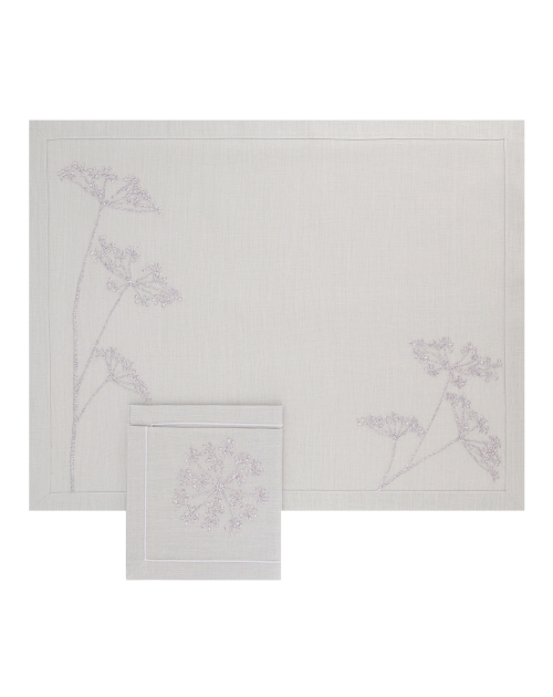 Set de table et serviette "Ombelles"