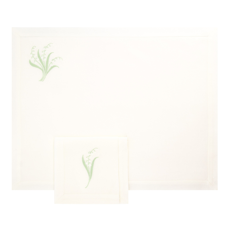 Set de table et serviette "Muguet"