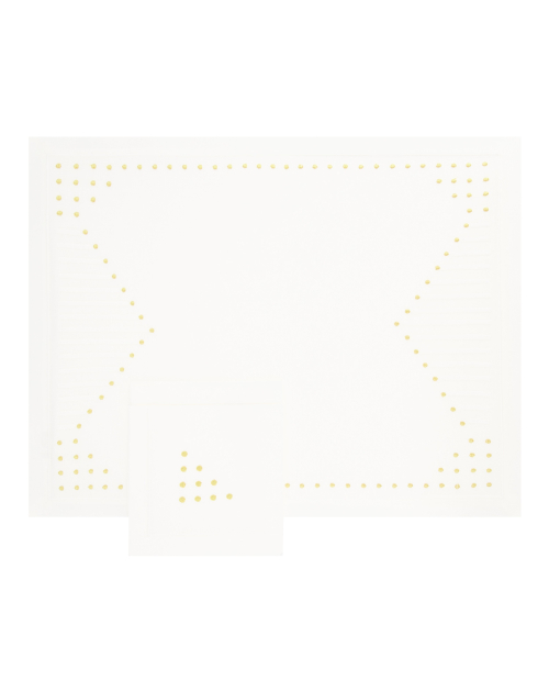 Set de table et serviette "Point sur le i"