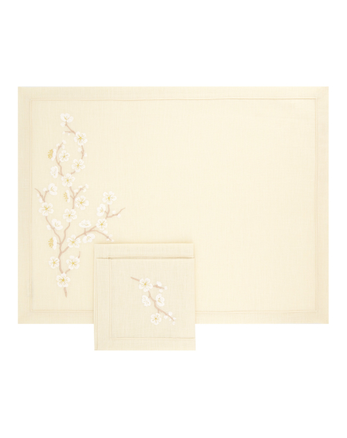 Set de table et serviette "Madame Butterfly"