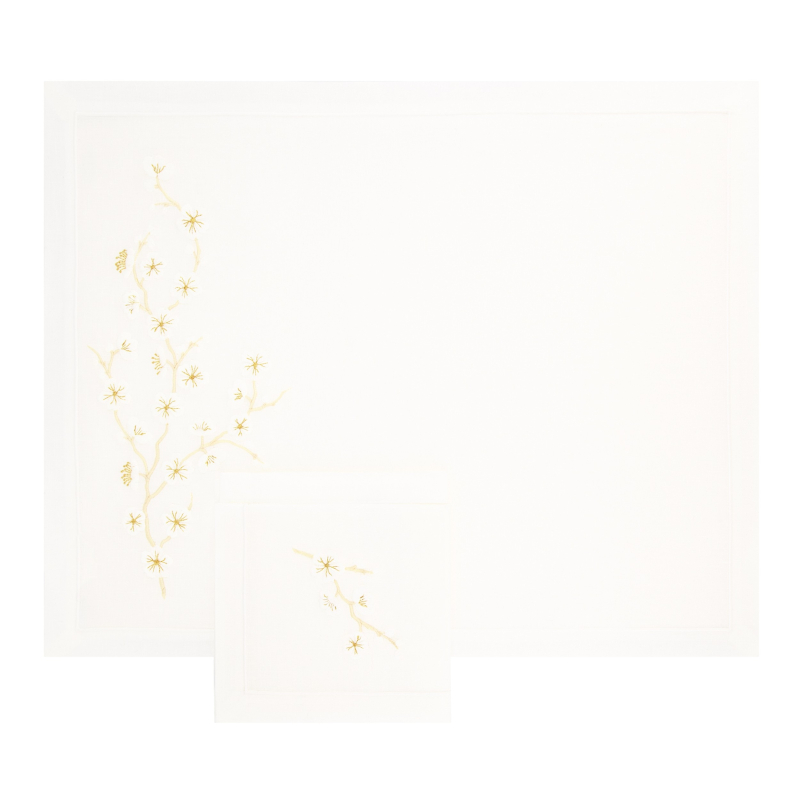 Set de table et serviette "Madame Butterfly"