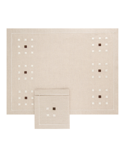 Set de table et serviette "Carrés Magiques"