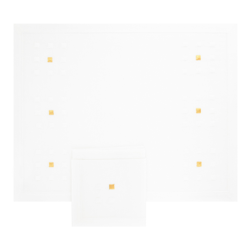 Set de table et serviette "Carrés Magiques"