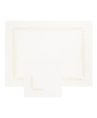 "Fougères Directoire" hand embroidered placemat and napkin