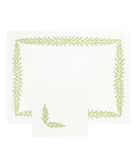 "Fougères Directoire" hand embroidered placemat and napkin