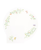 Set de table et serviette "Paradise Garden" - brodés main