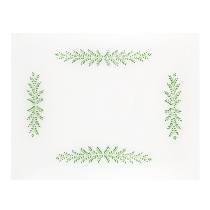 "Fougères Directoire" embroidered tray