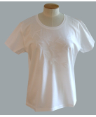 T-shirt classique brodé "Hirondelles" - Noël Paris