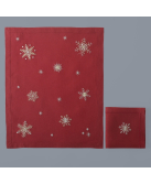 Set de table et serviette Cristaux - Noël Paris